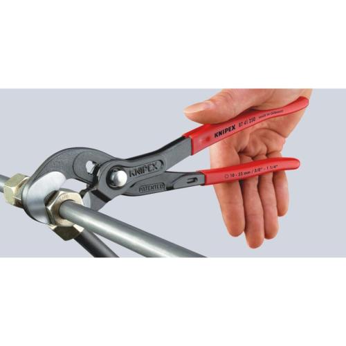 Knipex Multiple Slip Joint Spanner Plastic Coated Grey Atramentized 250mm 87 41 250